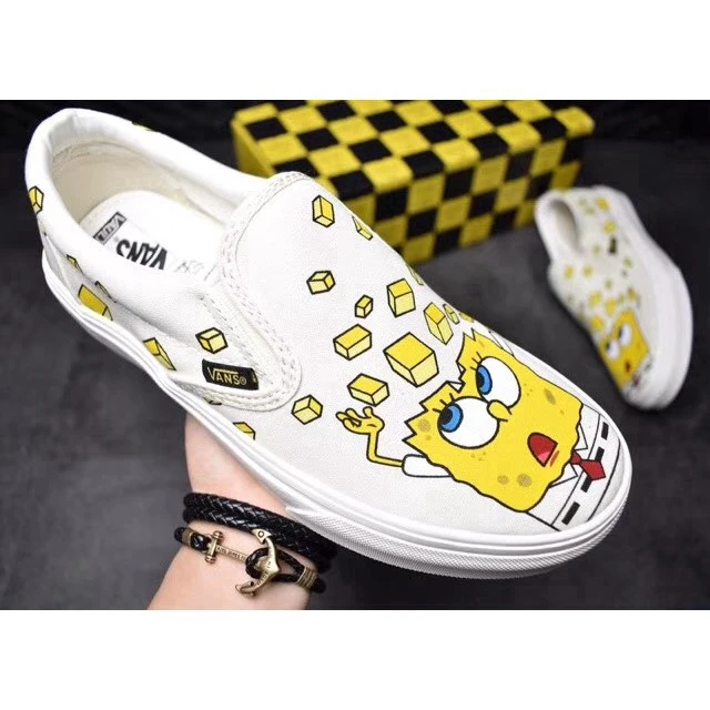 

L Vanses x Vault Mens & womens Plate shoes SpongeBob printing