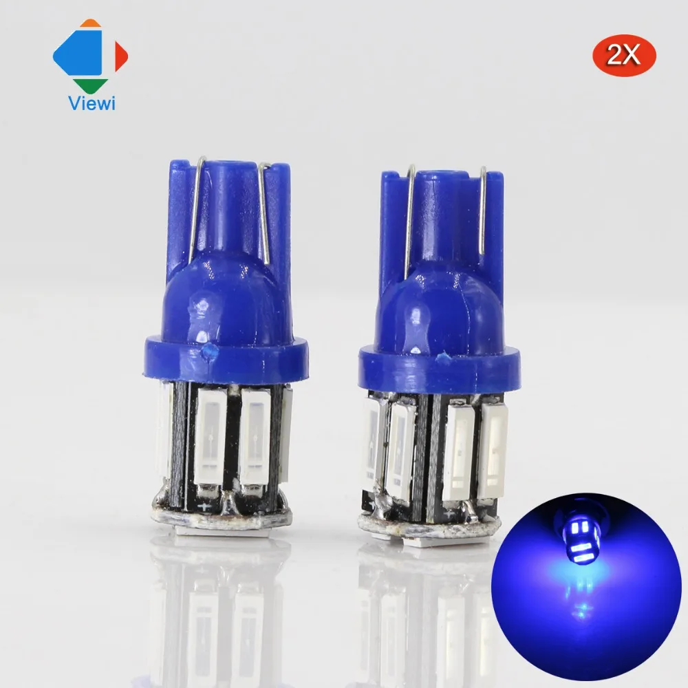 

Viewi 2X T10 W5W led Canbus bulb super bright 7020 10 leds Dc 12v Car Clearance Lights Reading Interior Lamp white blue lighting