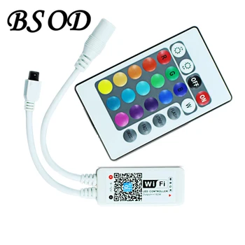 

BSOD WIFI RGBW/ RGB Led Controller for Led Strip Panel Light by IOS Iphone Ipad Andriod +24 Keys IR Controller