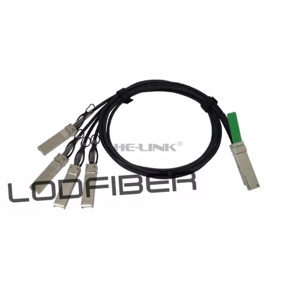 

2m (7ft) Brocade 40G-QSFP-4SFP-C-0201 Compatible 40G QSFP+ to 4x10G SFP+ Passive Direct Attach Copper Breakout Cable