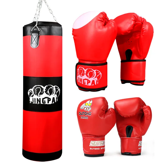 Boxing Gloves Kids 1pc Empty Sandbag 100cm Boxing Gloves Kids 1pc Empty Sandbag 100cm Training Fitness Mma Fighter