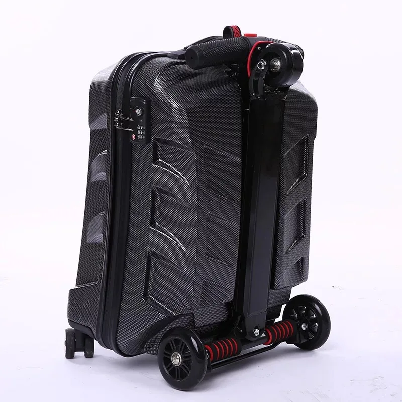 Travel Luggage 21 inches Fashion Boy Scooter Suitcase Men Trolley Case Extrusion Students Backpack Business Travel Luggage Boarding Box
