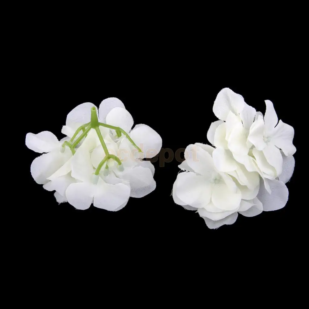 20x искусственная Гортензия цветы домашний свадебный цветок из шелка украшение головы розовый/белый/фиолетовый