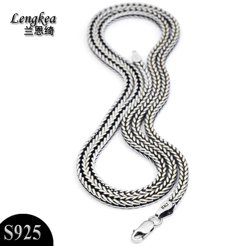 

Men necklace 100% 925 sterling silver choker men jewelry fashion necklace for men Thickness:1.6mm2.0mm2.4mm,Length:50cm55cm