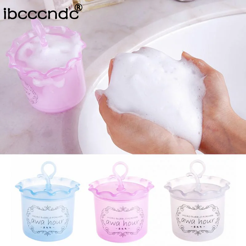 

1pcs Hole Design Foam Maker Cup Bubble Foamer Face Wash Clean Tool Cleanser for All Skin Types Professional Facial Cleanser