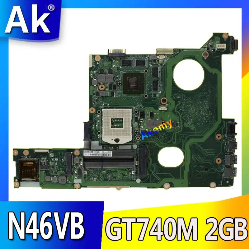 Akemy N46VM GT630M бортовой 2 Гб материнская плата для ноутбука ASUS N46V N46VM N46VZ N46VB N46VJ материнская плата для ноутбука Testado Rev 2,1