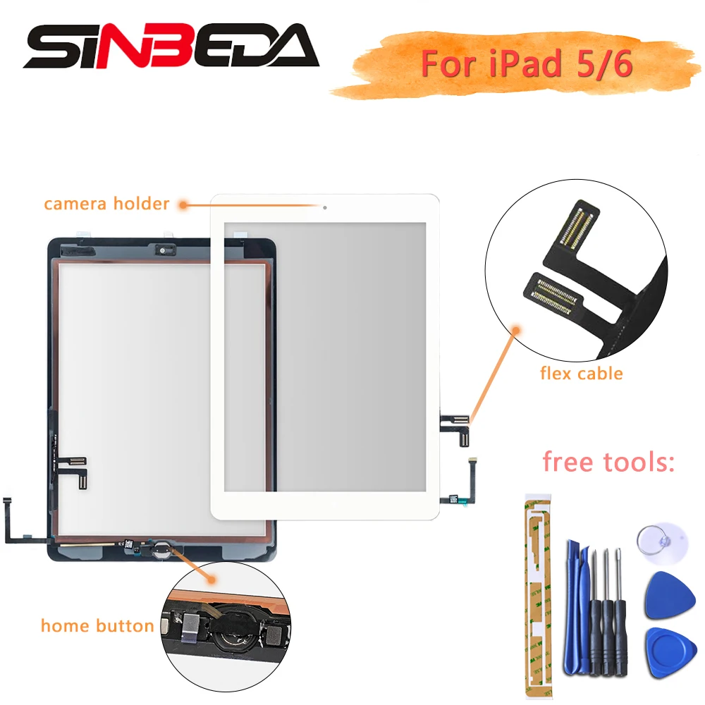 Sinbeda AAA+ Touch для iPad Air1 Air 2 Сенсорный экран Tocado с Главная Кнопка для iPad 5 iPad 6 Tactil A1474 A1567 A1566