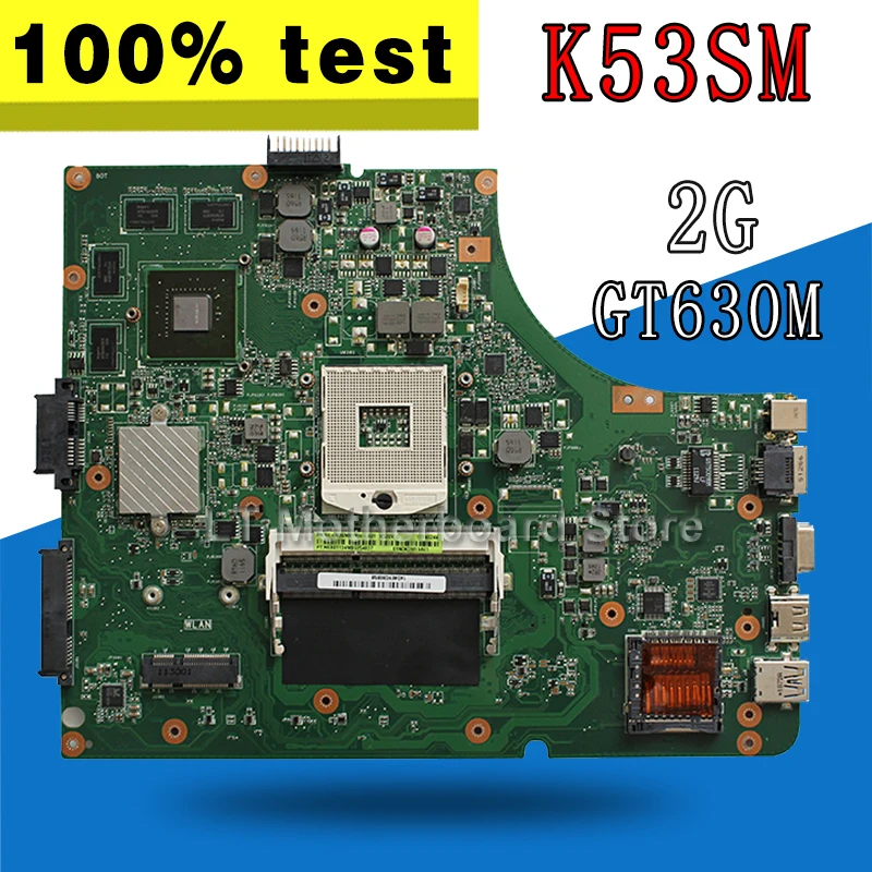 

K53SM motherboard GT630M 2G For ASUS K53 K53S K53SM K53SV laptop motherboard K53SM mainboard K53SM motherboard test 100% ok