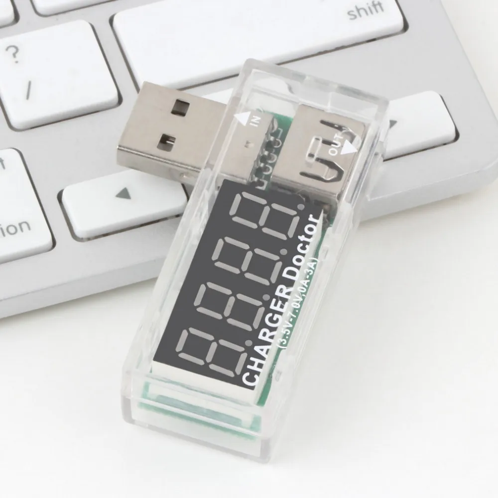 1 шт. USB Зарядное устройство Доктор мобильный Батарея тестер Мощность детектор Напряжение измеритель тока новый