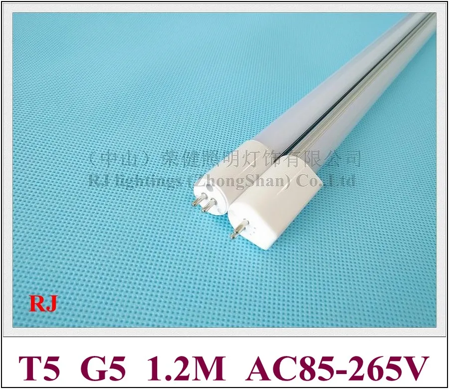 

AC85-265V input T5 LED tube light lamp fluorescent LED light G5 1.2M 1200mm 4FT SMD2835 120led 20W 2400lm T5 high bright
