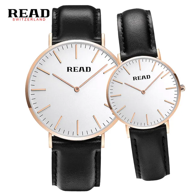 

READ lovers watches simple couple watches ultra-thin quartz watch R2020