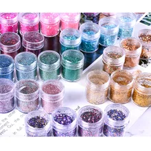 4/5 коробок/набор голографический набор блесток, 10 мл в баночка для декора для ногтей блеск, 88+ цветов массивные свободные блестки для блестящего дизайна ногтей