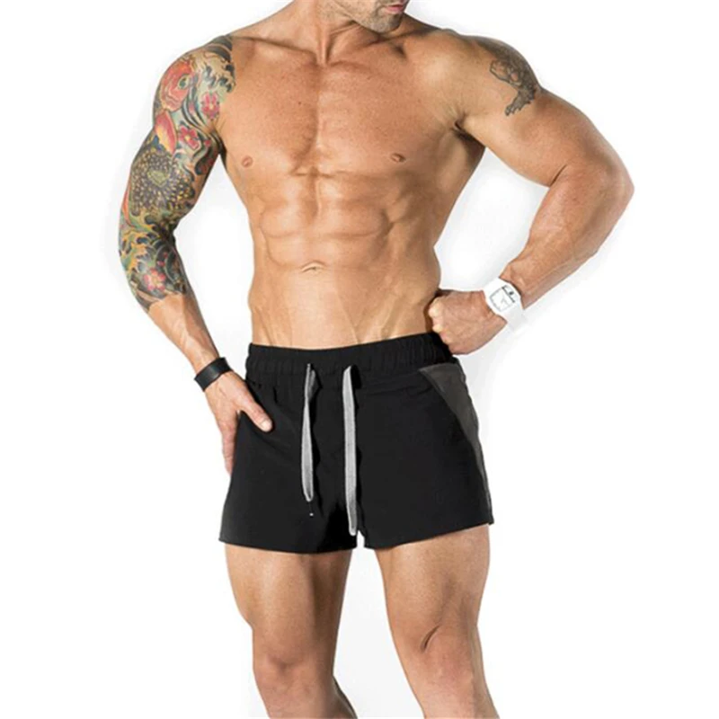 Новый летний Фитнес одежда тренажерные залы шорты электростанция Для мужчин тренировки спортивные короткие штаны джоггеры спортивные
