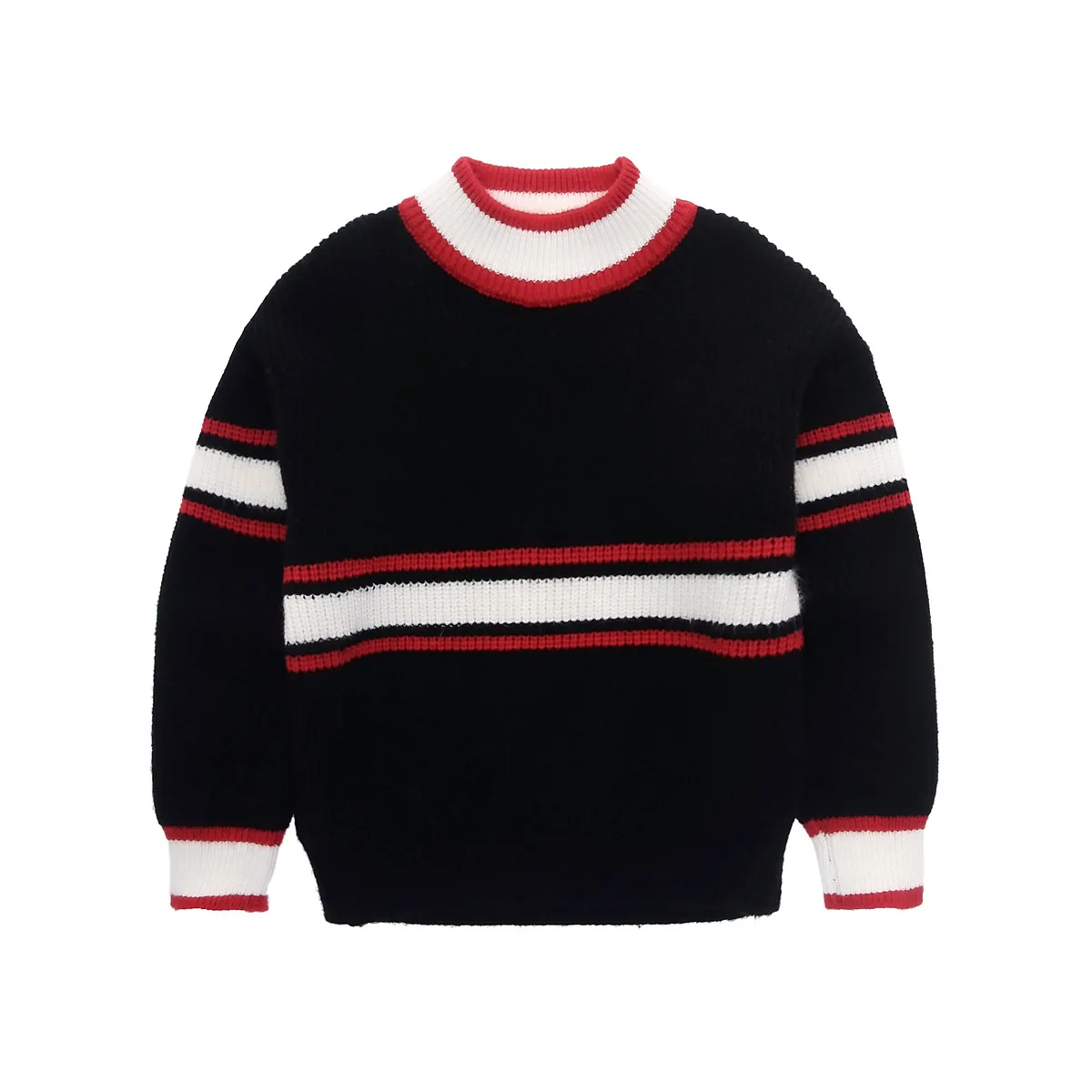 

Of the 2017 new winter sweater boys striped collar knitwear fashion warm sweater a undertakes