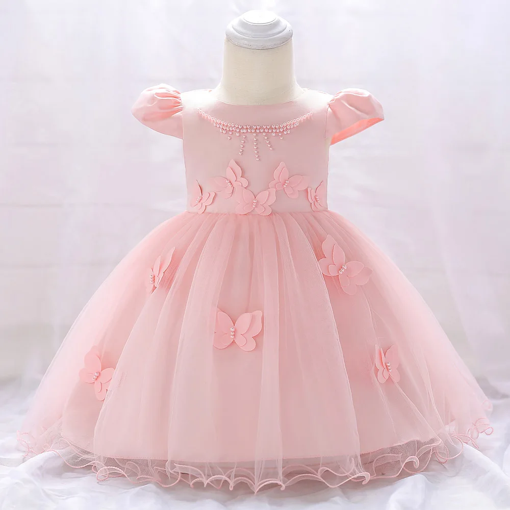 

2019 Summer Baby Girl Dress Party And Wedding Dresses Girl Clothes One Second First Birthday Party Princess Dress 3 12 24 Month