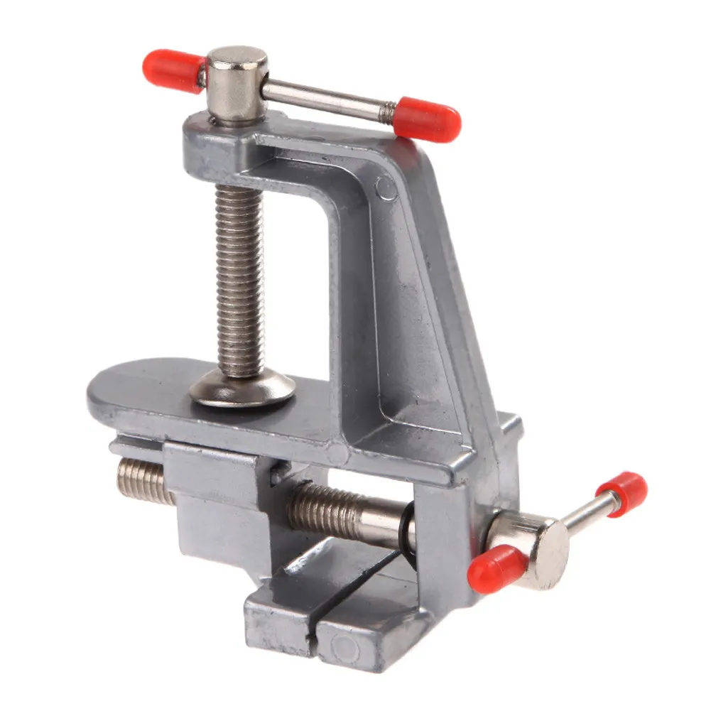 

High Quality 35mm Aluminum Miniature Small Jewelers Hobby Clamp On Table Bench Vise Tool Clap Portable Professional Tool