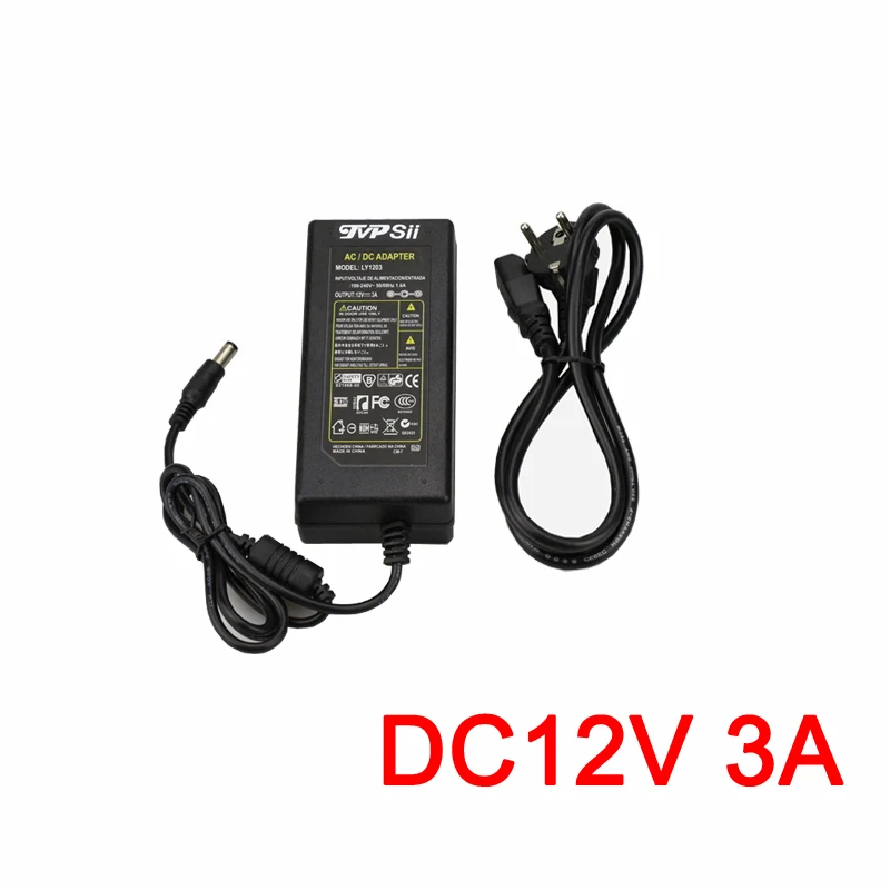 DC 12V 3A Monitor Power Supply Surveillance Camera Waterproof Power Adapter For Ip Camera /AHD Camera/CCTV Camera DC 12V 3A Monitor Power Supply Surveillance Camera Waterproof Power Adapter For Ip Camera /AHD Camera/CCTV Camera