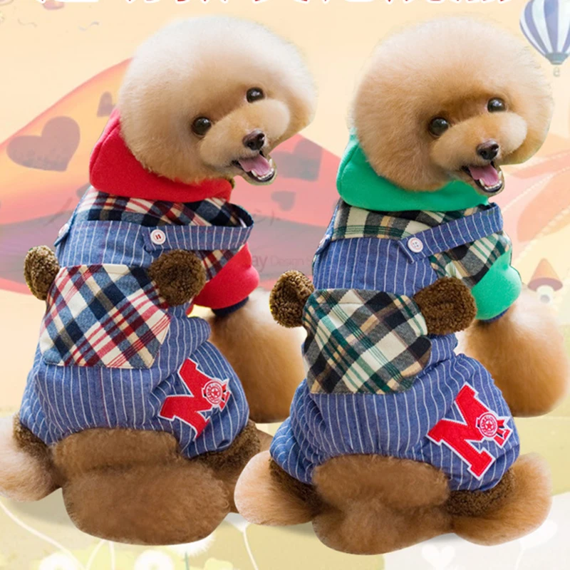 

Winter Dog Clothes For Small/Medium/Large Dogs Jumpsuit Four Legs Puppy Coat Jacket Hoodies Chihuahua Pet Clothing Sportswear