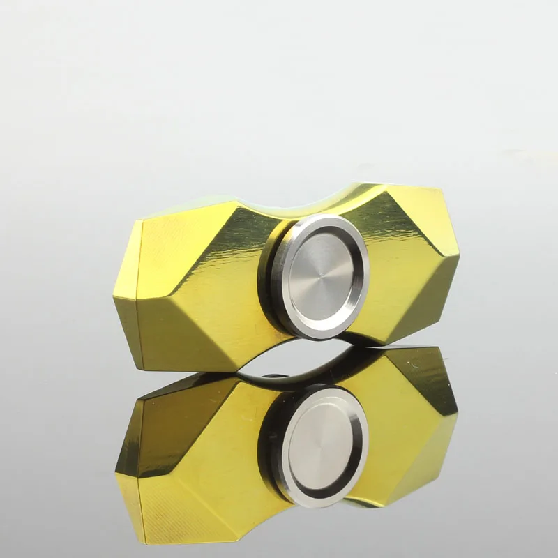 Красочный Алмаз Спиннер ручной палец Widget антистресс Топ вращение спиннинг Титан зеленый EDC Металл золото игрушка для взрослых