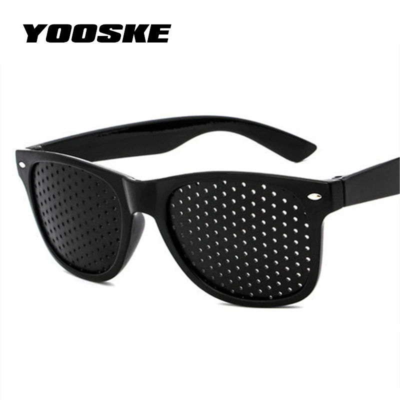 YOOSKE Anti-myopia Pinhole Glasses Pin hole Sunglasses Eye Exercise Eyesight Improve Natural Healing vision Care Eyeglasses sunglasses for women