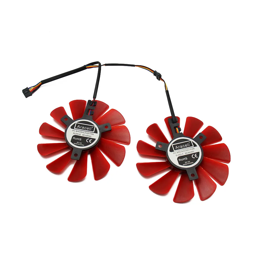 85MM FDC10U12S9-C 0.45AMP 4Pin Cooler Fan Replacement For XFX RX 560D RX 570 RX 580 RX Vega Graphics Video Card Cooling Fans