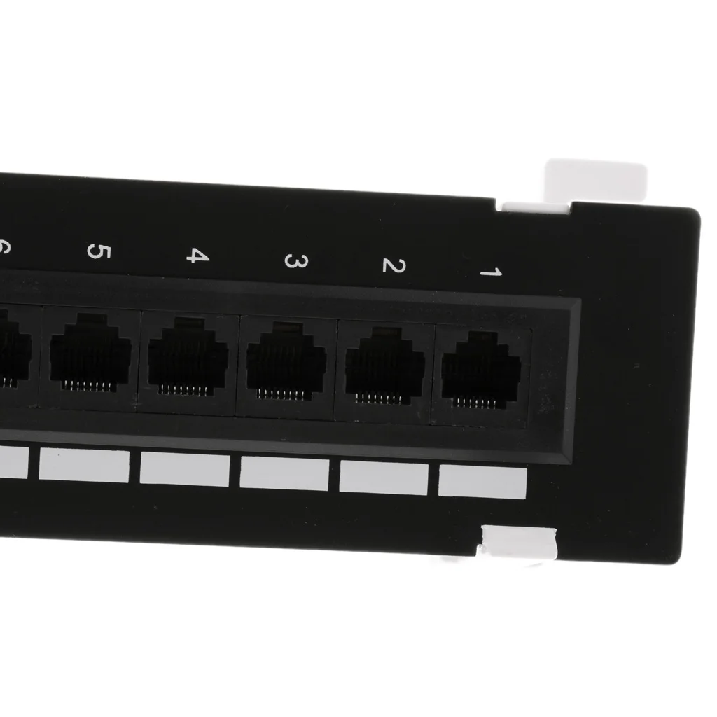 MagiDeal 12 Port Cat5e / Cat6 Unshielded Wallmount Network Ethernet Patch Panel 10 inch
