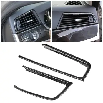 

2Pcs Carbon Fiber Style Side Air Vent Cover Trim Decoration Accessories for BMW 5 Series F10 2011-2016 Car styling
