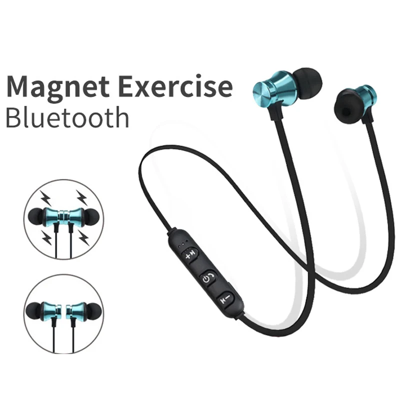 

XT11 Bluetooth Earphone Magnetic Attraction Waterproof Sport Headphone 4.2 with Charging Cable Young Earphones Build-in Mic