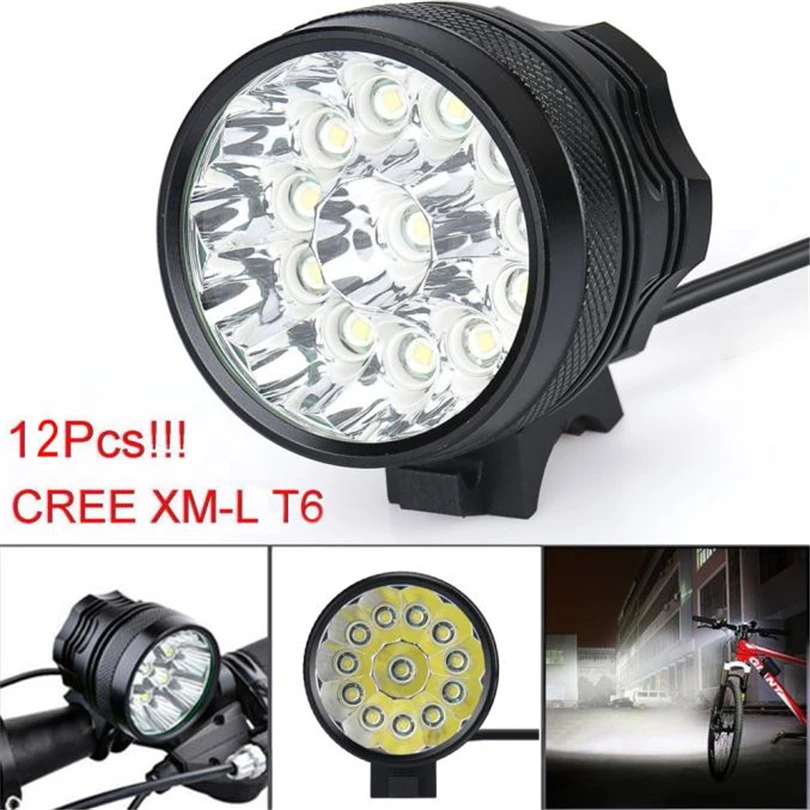 uper bright LED bike headlight 30000 Lm 12x T6 LED 3 Modes Bicycle Lamp Bike Light Headlight