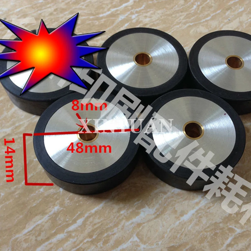 

1 piece printing Tire printing rubber wheel size: 48*8*14mm