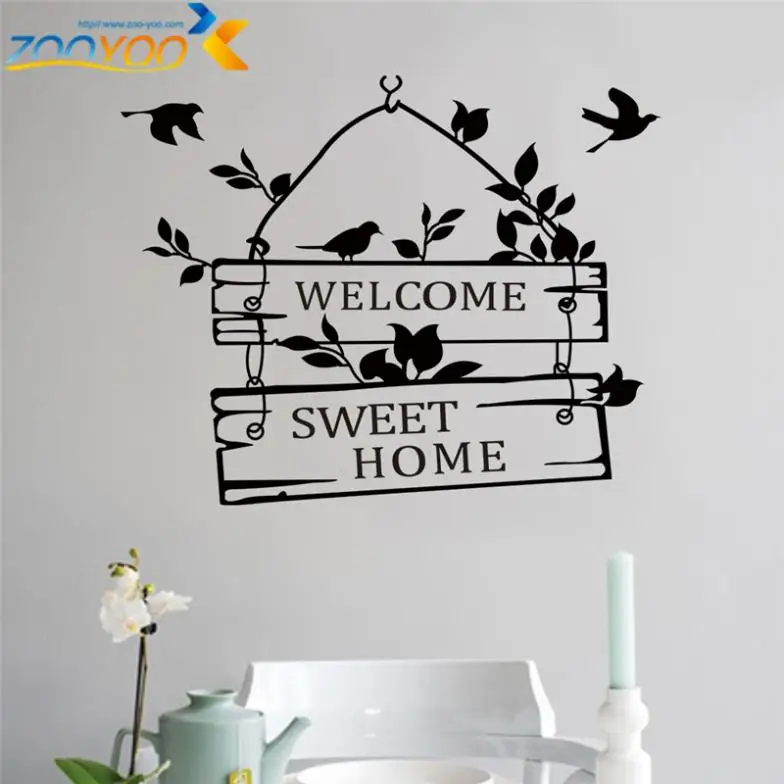 Bienvenido A Nuestra Casa De La Pared Calcomanias 8181 Adhesivo