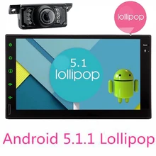 Android5.1 Double 2 din car autoradio GPS navigator video player Android 2din car audio stereo touch screen bluetooth+camera wif