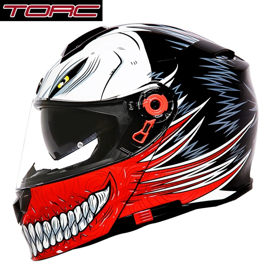 1шт TORC DOT двойной козырек флип до полного лица модульный Capacete Casque шлем с сертификатом ECE Мотокросс мотоциклетный шлем