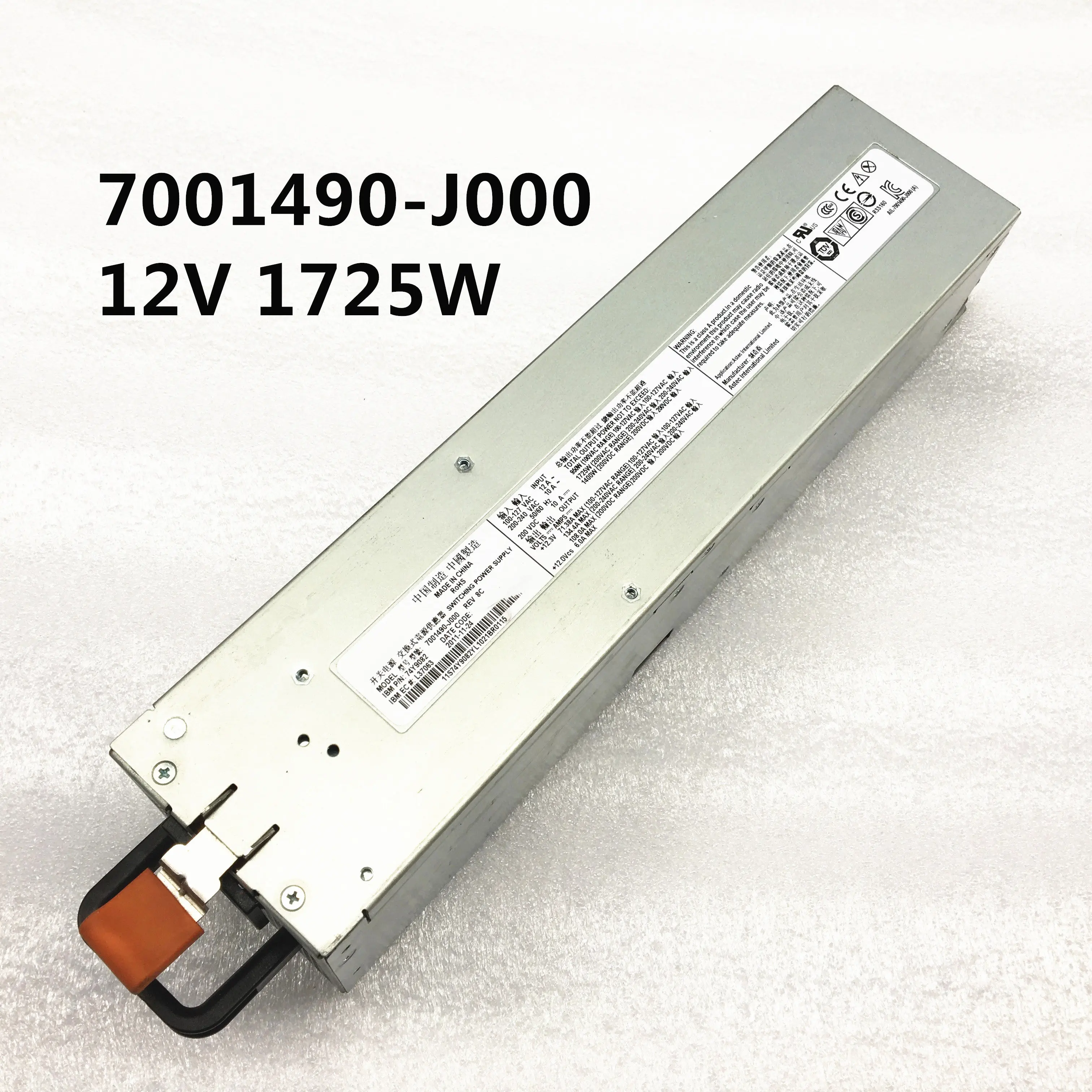 12V серверный блок питания 7001490-J000 12V 134A 1725W импульсный источник питания светодиодного табло строгий тест