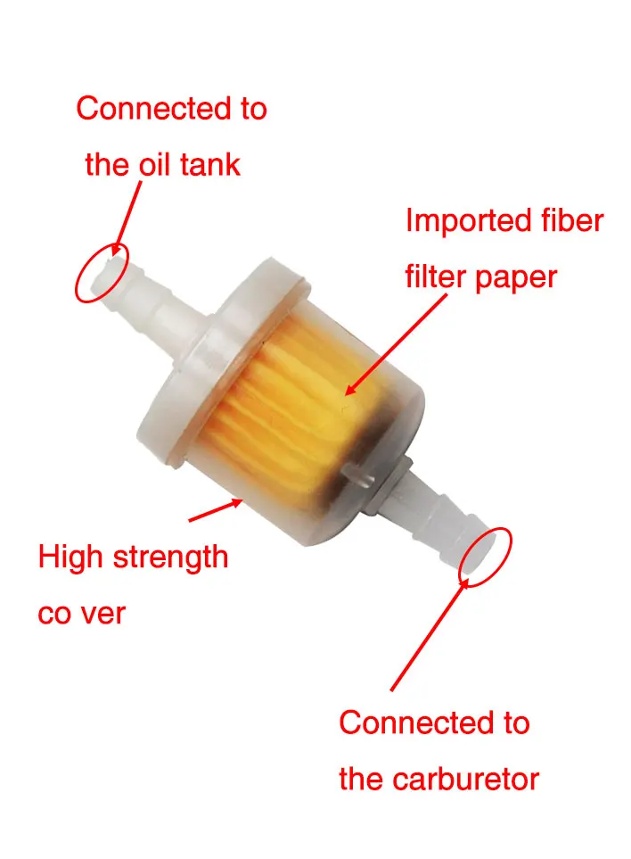 Sclmotos-6 мм поточный газовый бензиновый жидкий топливный, масляный фильтр трубопровод с 4 зажимами универсальный для мотоцикла Байк
