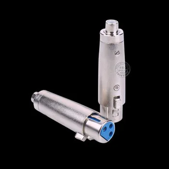 

3 Pin XLR FEMALE To RCA FEMALE Mic MICROPHONE CABLE Cord ADAPTER Plug Connector Adpter