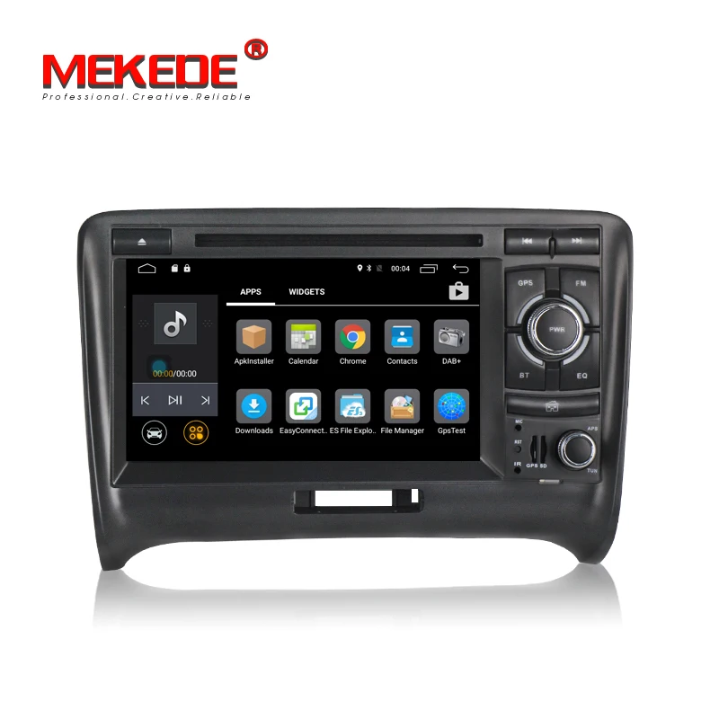 Best MEKEDE Quad core Android 7.1 7inch 2din Car Multimedia Car Radio Audio Car DVD player For Audi TT 2003-2010 support 4G Wifi BT 1