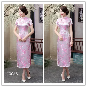 

S-6XL Plus Size Chinese Traditional Cheongsams Traditional Woman Garments Tang Costume Printing Embroidery Evening Dress JXJ3082
