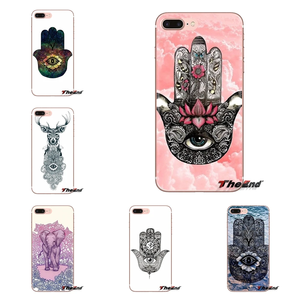 For Xiaomi Redmi 4A S2 Note 3 3S 4 4X 5 Plus 6 7 6A Pro Pocophone F1 Transparent Soft Shell Covers Hamsa |