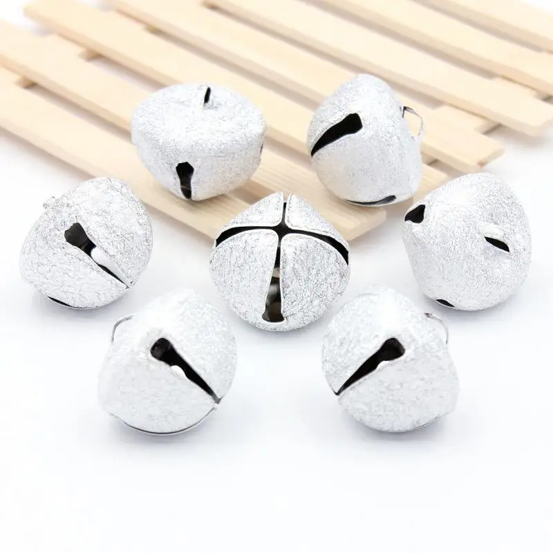

2PCS Metal Loose Beads Jingle Bells Christmas Decoration Pendants DIY Christmas Bells Crafts Handmade Accessories