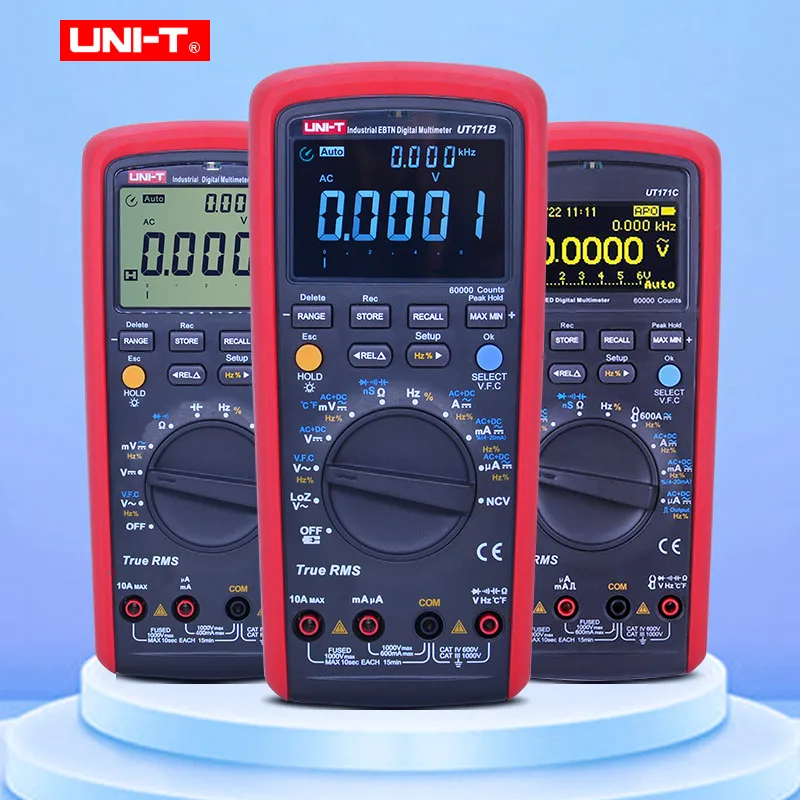 Цифровые мультиметры UT171A/UT171B/UT171C промышленные истинные RMS измерение VFC связь
