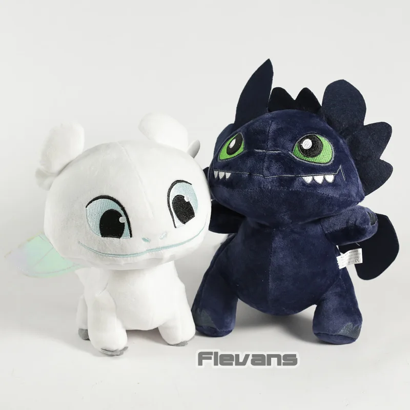 

How to Train Your Dragon 3 The Hidden World Toothless Night Fury / Light Fury Plush Toy Soft Stuffed Doll
