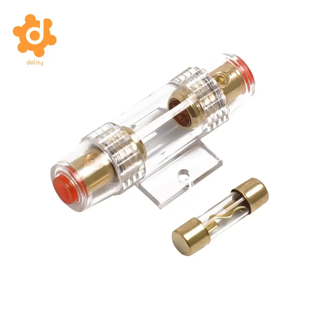 Car Audio AGU Fuse Holder Fuseholder 4 8 Gauge Inline Gold Plated 100 Amp