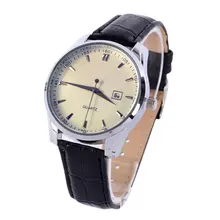 Top marque Quartz Montre hommes D’affaires Décontractée En Cuir Analogique de Montre Hommes Relogio cadeau