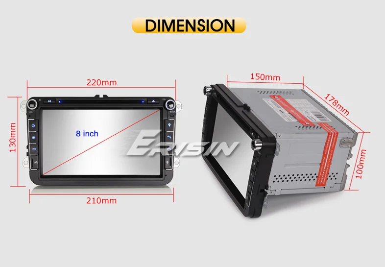 Sale 8" Special Car DVD for Skoda Roomster 2006-2010 & Patrick 2004-2008 & Octavia II/MK2 2004-2009 & Fabia Combi 2004-2009 20