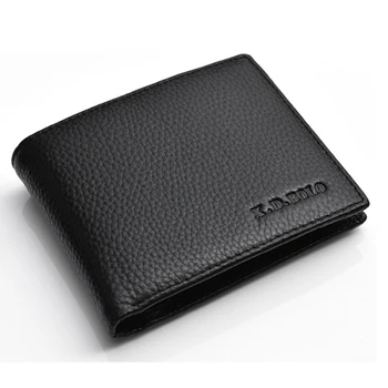 

New Cow Leather Wallet Men Coin Purse Small Male Clutch Wallet Hasp Mens Money Bag Card Holder Slim men's wallets