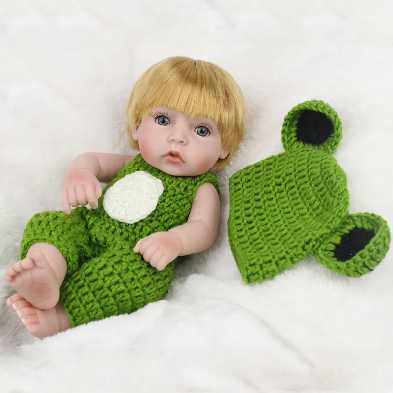 28 см/11 &quotВысота мягкого силикона Reborn Baby Doll нетоксичного реалистичные Куклы