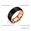 Vnox Black Men's Tungsten Ring 8MM Inner Rose Gold-Color Rings Men Tungsten Jewelry ► Photo 2/6