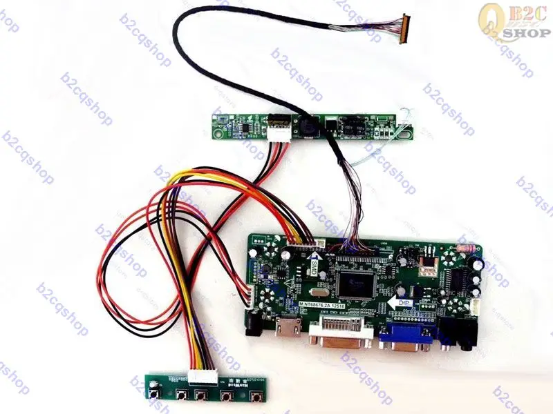 NT68676(HDMI + VGA DVI) плата ЖК контроллера инвертор комплект монитора преобразователя Lvds