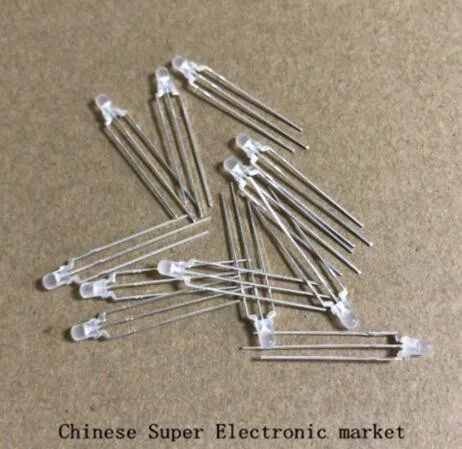 

100 PCS Dual Color Led 3mm Green & Red COMMON Cathode 3PINs 3p